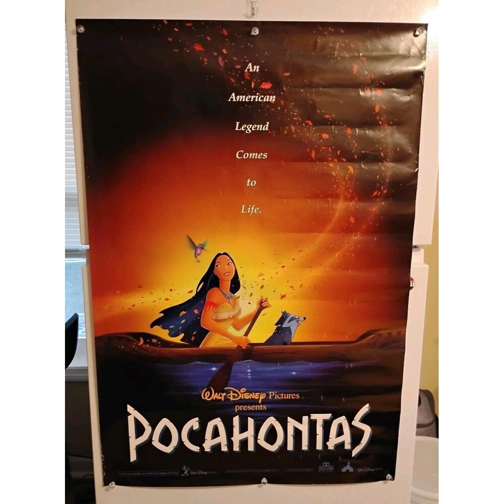 Disney's 1995 Pocahontas 40" x 27" Promo Movie Poster - Rolled - One-Sided